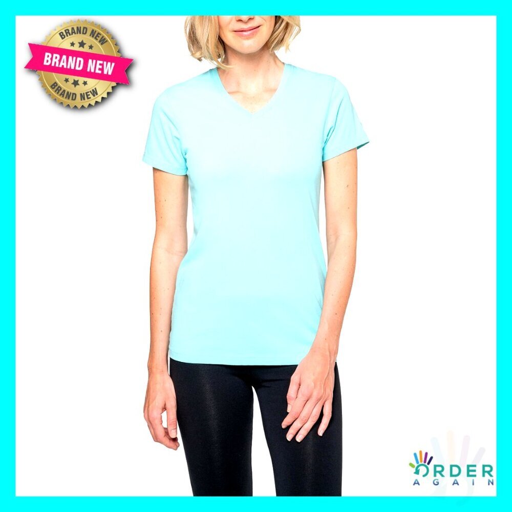 UPF 30+ Insect Repellent V-Neck Tee Quick Dry Active Outdoor Shirt